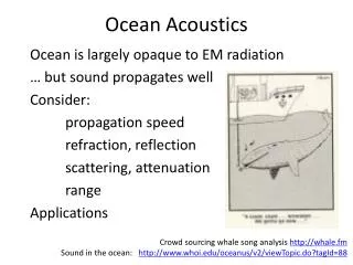 Ocean Acoustics