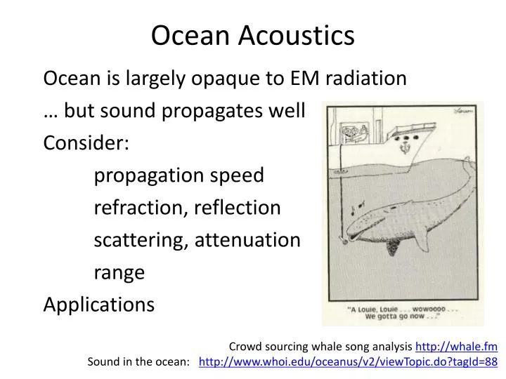 ocean acoustics