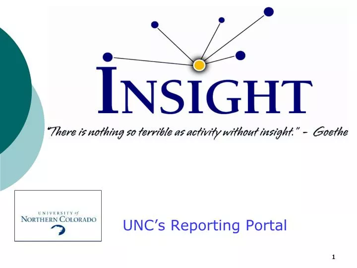 unc s reporting portal
