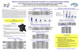 Yield of colonoscopy for advanced neoplasia in a population-based setting