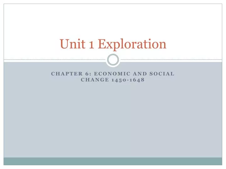 unit 1 exploration