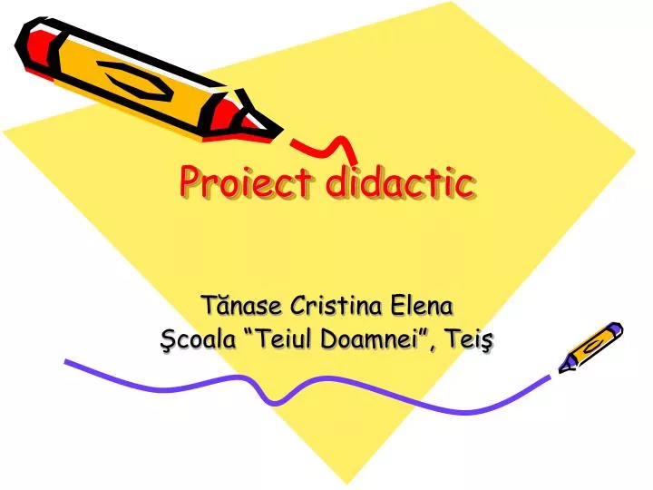 proiect didactic