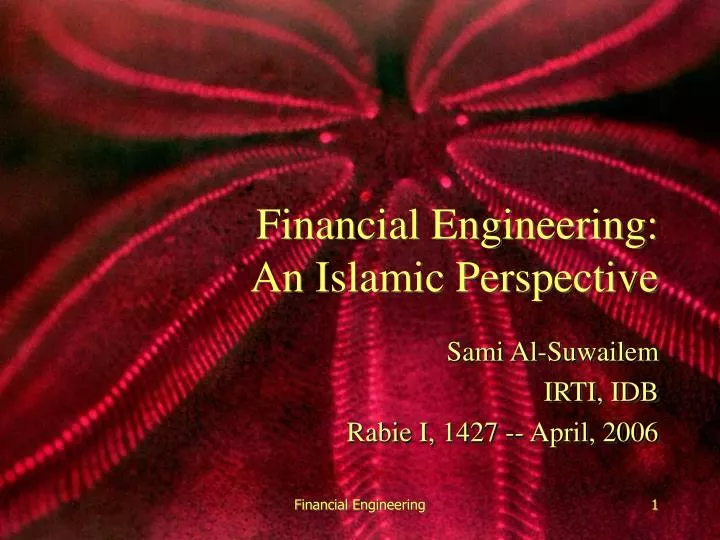 financial engineering an islamic perspective