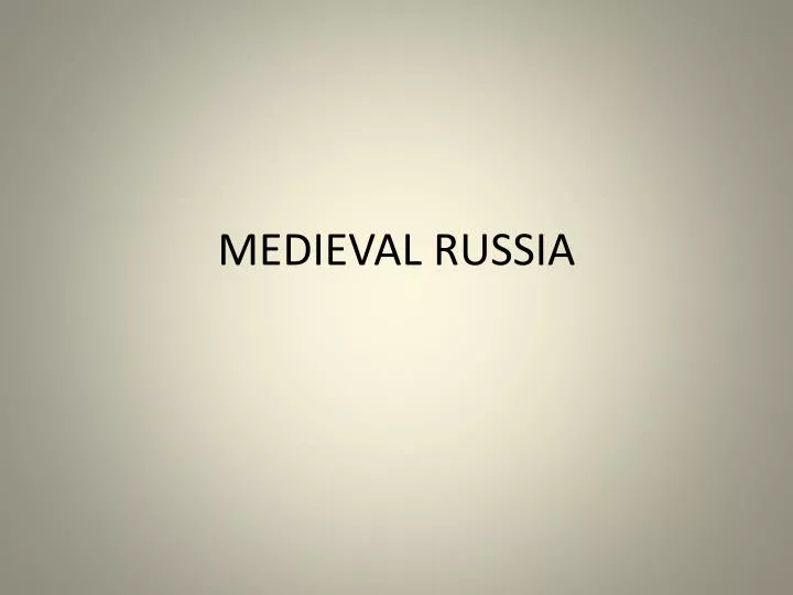 medieval russia