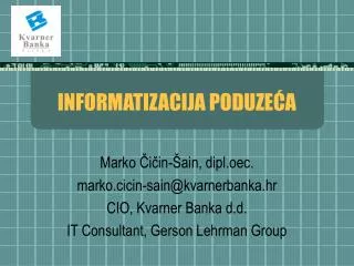 informatizacija poduze a