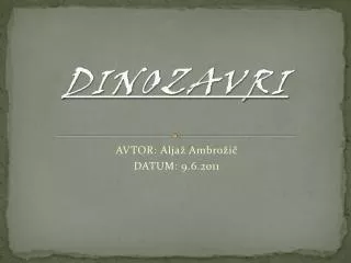 dinozavri