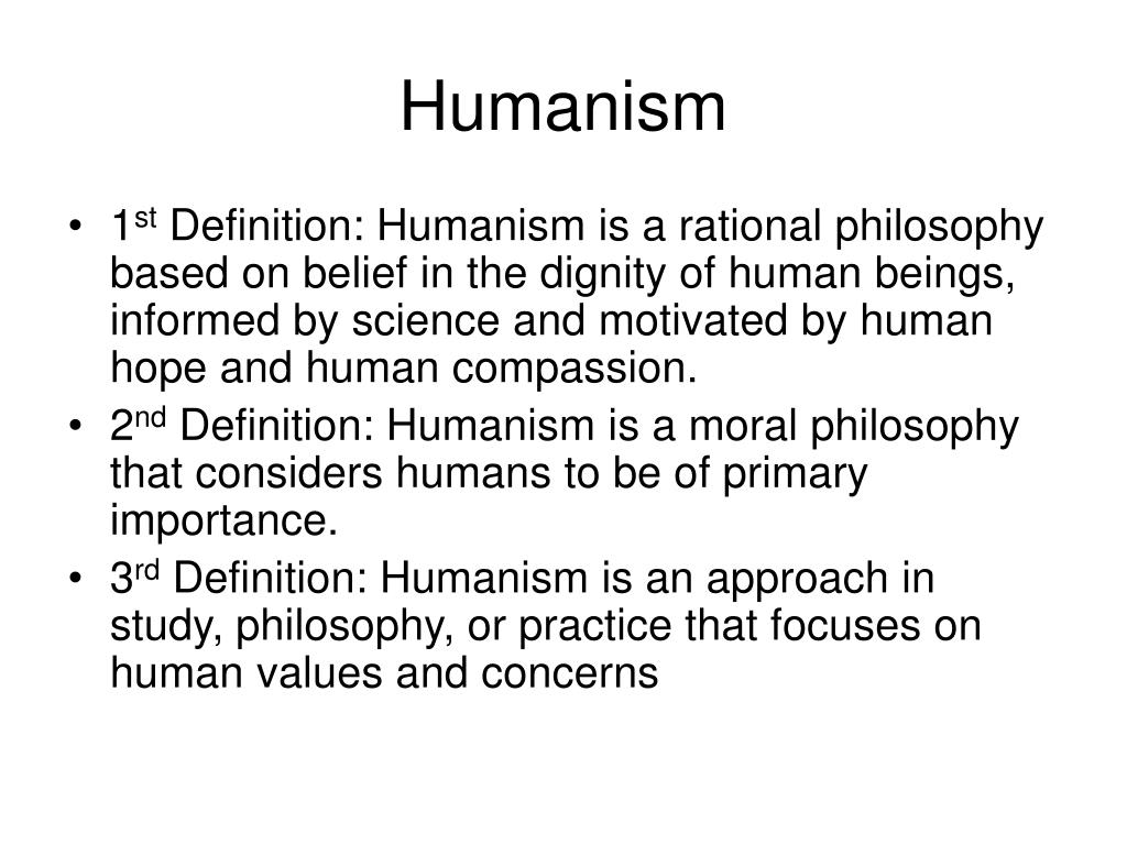 PPT Humanism PowerPoint Presentation Free Download ID 5832638