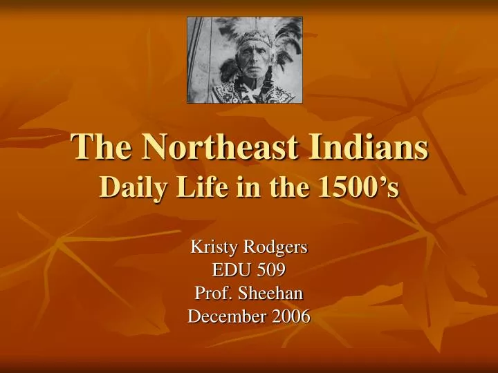 the northeast indians daily life in the 1500 s