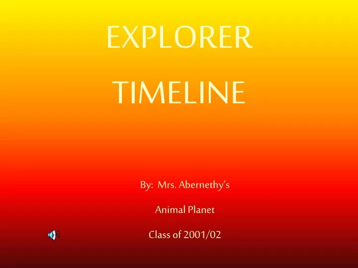 explorer timeline
