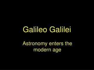 Galileo Galilei