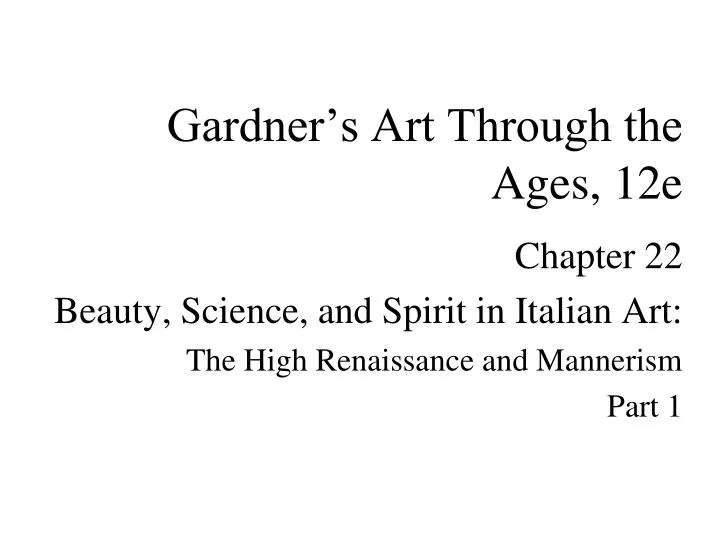 gardner s art through the ages 12e