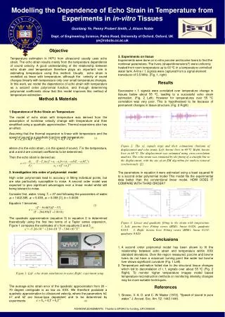 Modelling the Dependence of Echo Strain in Temperature from Experiments in in-vitro Tissues