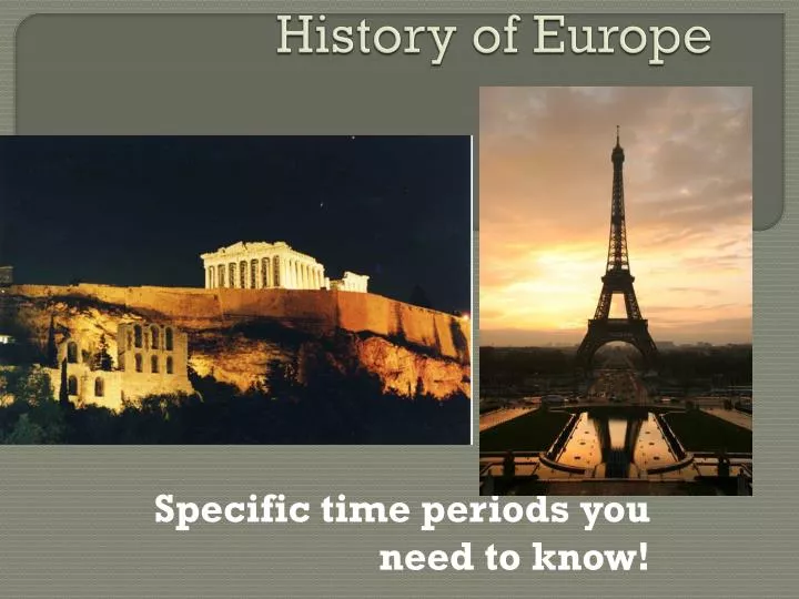 history of europe