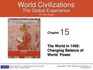 The World in 1450: Changing Balance of World Power