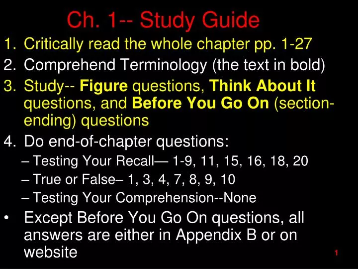 ch 1 study guide