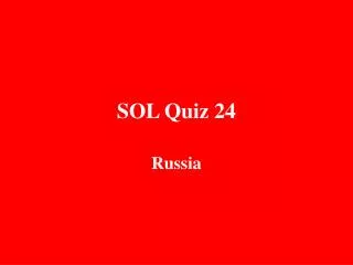SOL Quiz 24