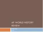 AP World History Review