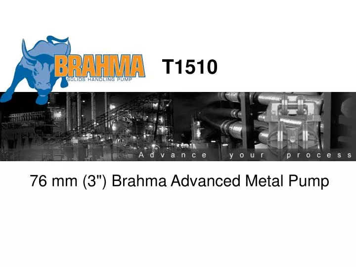 76 mm 3 brahma advanced metal pump