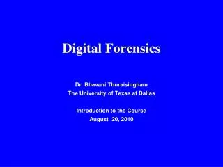 Digital Forensics