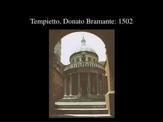 tempietto donato bramante 1502