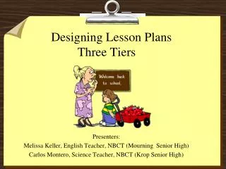 Designing Lesson Plans Three Tiers