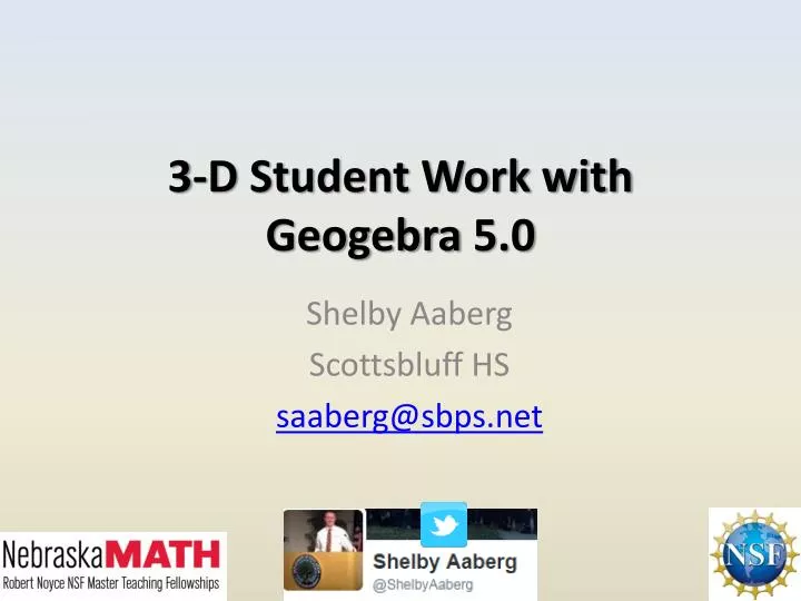 3 d student work with geogebra 5 0