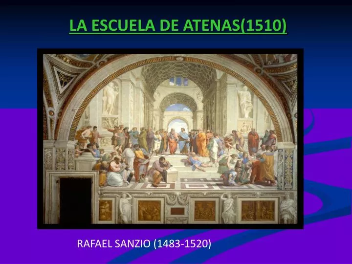 la escuela de atenas 1510