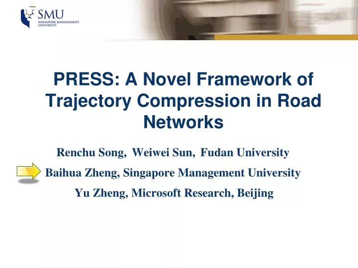 press a novel framework of trajectory compression in road networks