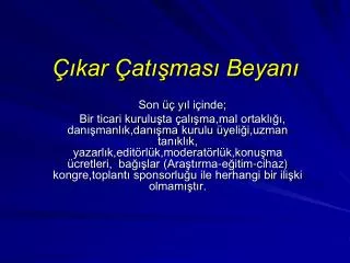 kar at mas beyan