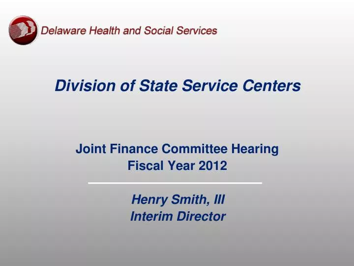 division of state service centers