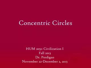 Concentric Circles