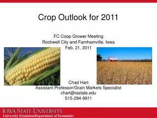 Crop Outlook for 2011