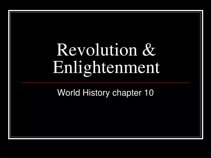 revolution enlightenment
