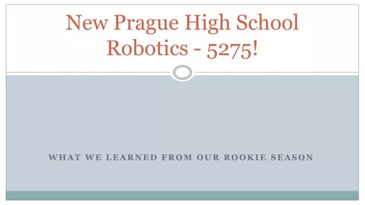 new prague high school robotics 5275