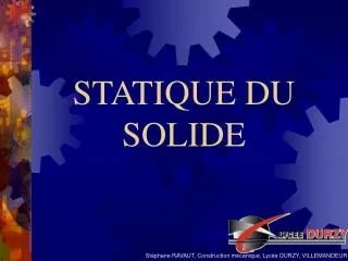 statique du solide