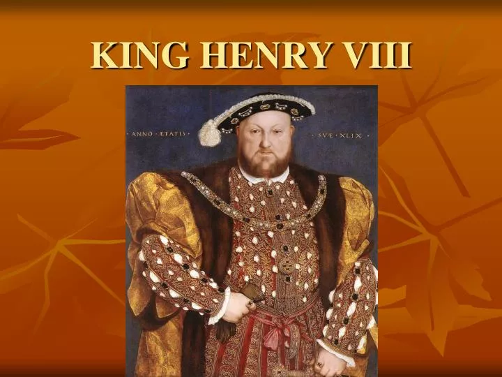 king henry viii