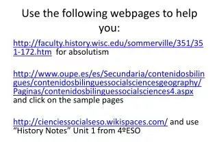 Use the following webpages to help you :