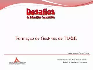 forma o de gestores de td e