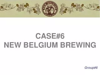 CASE#6 NEW BELGIUM BREWING