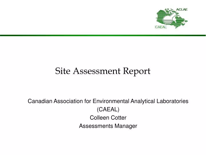 site assessment report