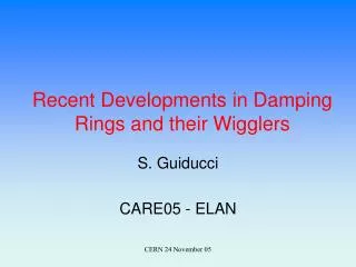 Recent Developments in Damping Rings and their Wigglers