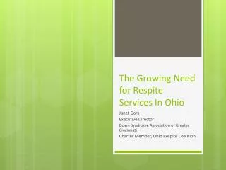 The Growing Need for Respite Services In Ohio