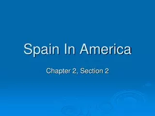 Spain In America