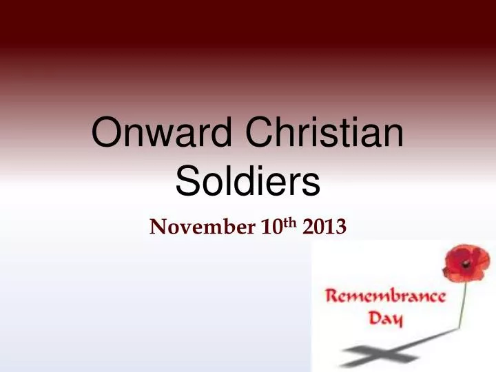 onward christian soldiers