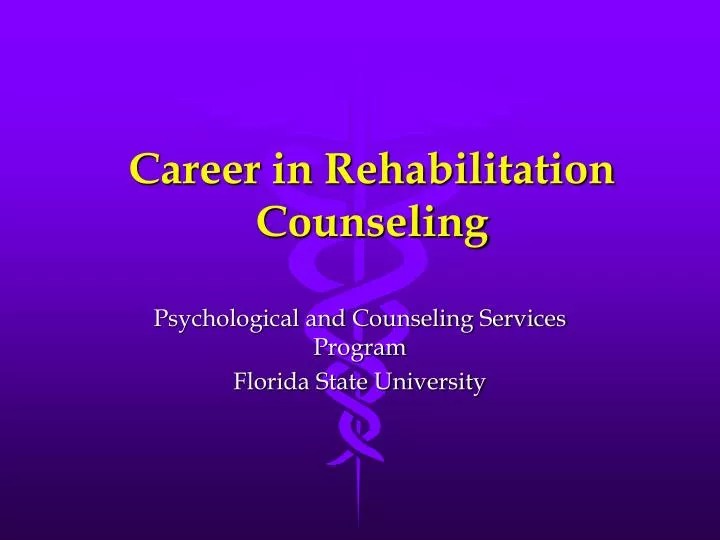 career in rehabilitation counseling
