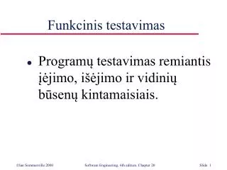 funkcinis testavimas