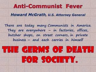 anti communist fever