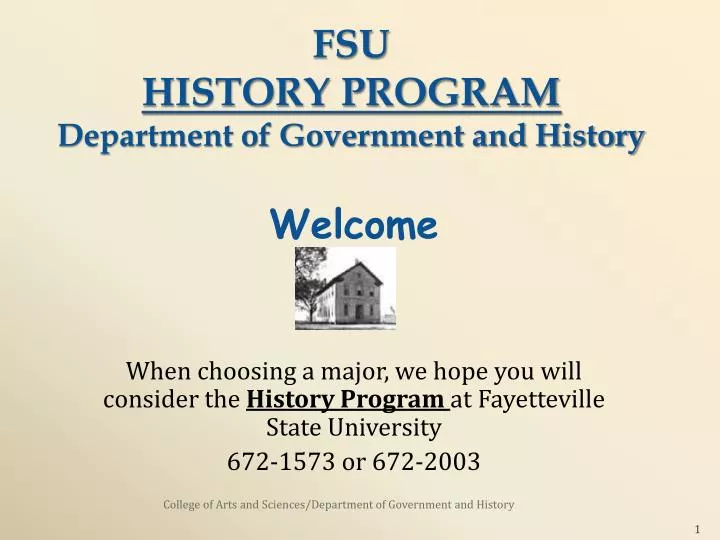 fsu history program department of government and history