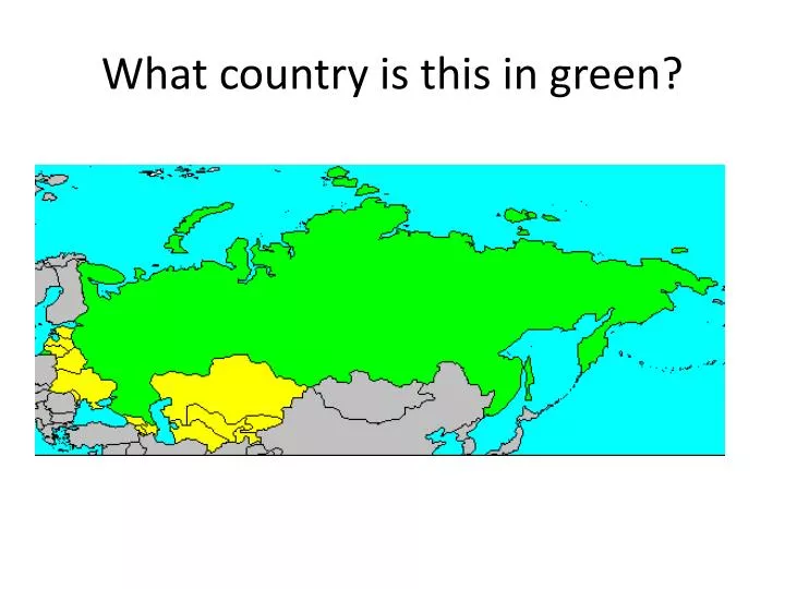 what country is this in green