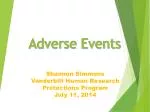 Adverse Events - slide 1